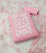 Pink embroidered georgette salwar