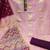 Pink printed jacquard salwar