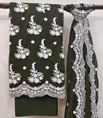 Mehendi embroidered georgette salwar