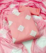 Pink embroidered cotton salwar