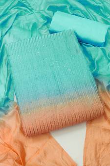 Multicolor embroidered cotton salwar