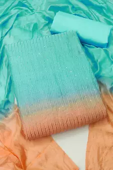 Multicolor embroidered cotton salwar