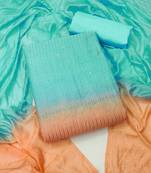 Multicolor embroidered cotton salwar