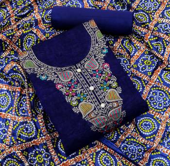 Blue woven jacquard salwar 1