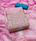 Pink embroidered cotton salwar