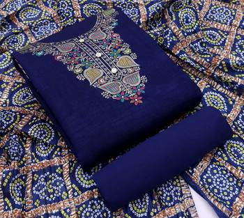 Blue woven jacquard salwar 4