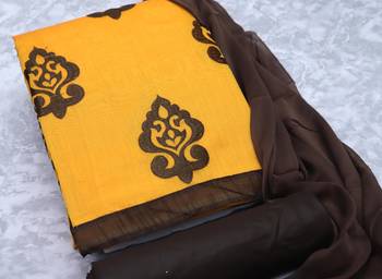 Mustard embroidered cotton salwar 1