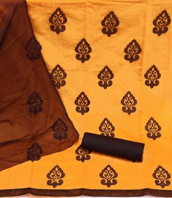 Mustard embroidered cotton salwar 2