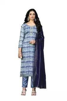 Multicolor hand woven cotton salwar