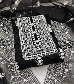 Black embroidered organza salwar