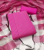 Pink woven jacquard salwar