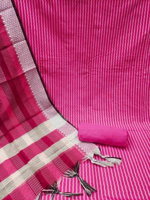 Pink woven jacquard salwar 2