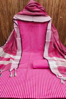 Pink woven jacquard salwar