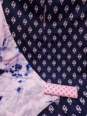 Blue woven cotton salwar 3