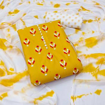 Yellow woven cotton salwar 1