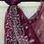 Magenta embroidered organza salwar