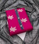 Pink embroidered organza salwar