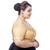 Neckbook Stunning Gold Brocade Elbow Sleeve Readymade Saree Blouse - Plus Size Delight