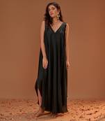 BOTTLE GREEN OVERSIZED DRESS