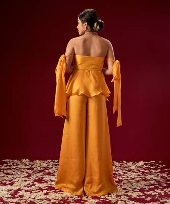 YELLOW BABYDOLL TOP WITH PALAZO 4