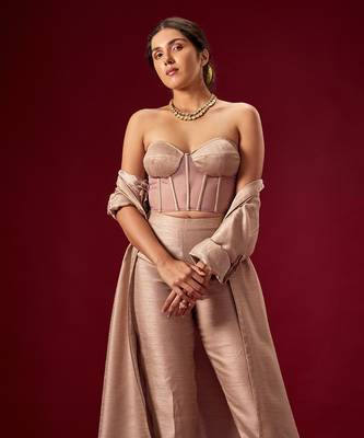 MAUVE CORSET PANT WITH JACKET SET 5