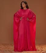HOT PINK TIE UP KAFTAN