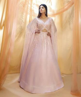 Lilac cutout gown 1