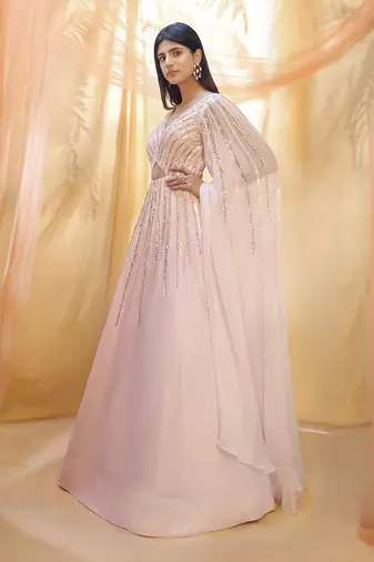 Lilac cutout gown