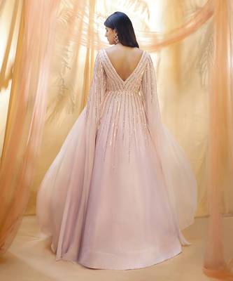 Lilac cutout gown 3