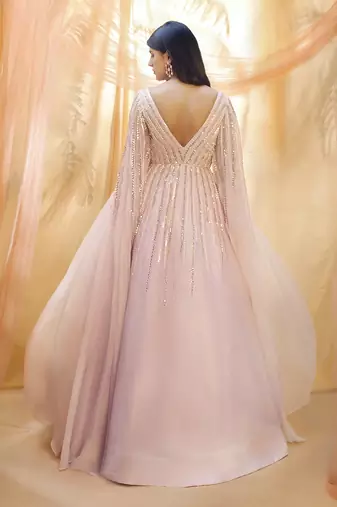 Lilac cutout gown