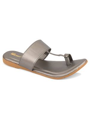 Desi Colour Grey Womens Indian Ethnic Comfort Slipper Footwear/Punjabi Jutti 2