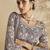Lavender Embroidered Georgette Salwar Suit