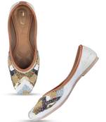 Desi Colour Multi Designer Dabka Womens Indian Ethnic Comfort Footwear/Punjabi Jutti6