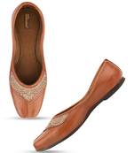 Desi Colour Brown Casuals Womens Indian Ethnic Comfort Footwear/Punjabi Jutti