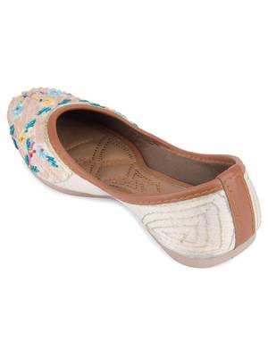 Desi Colour Multi Designer Dabka Womens Indian Ethnic Comfort Footwear/Punjabi Jutti7 4