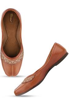 Desi Colour Brown Casuals Womens Indian Ethnic Comfort Footwear/Punjabi Jutti