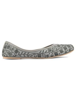 Desi Colour Grey Boutique LR Womens Indian Ethnic Comfort Footwear/Punjabi Jutti 3