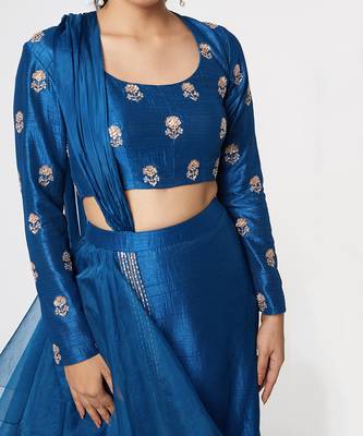 BLUE LAYERED SKIRT SET 3