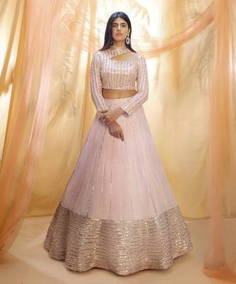 Lilac lehenga set 1