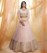 Lilac lehenga set
