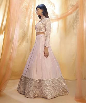 Lilac lehenga set 2