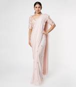 BLUSH PINK EMBROIDERED SAREE