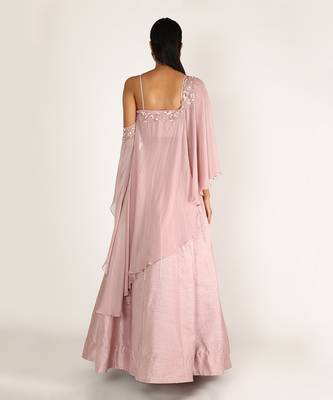 DUSTED PINK EMBROIDERED LEHENGA SET 2