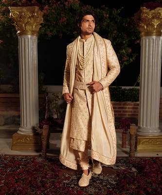 Ivory Hanu Sherwani Set 2