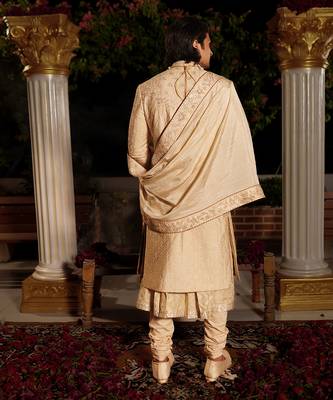 Ivory Hanu Sherwani Set 4