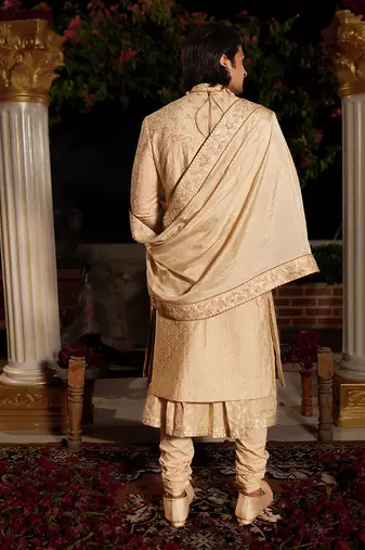 Ivory Hanu Sherwani Set