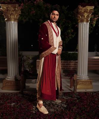 Ivory Satya Sherwani Set 2