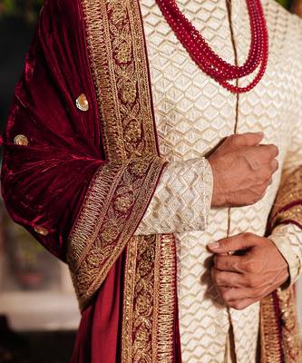 Ivory Satya Sherwani Set 4
