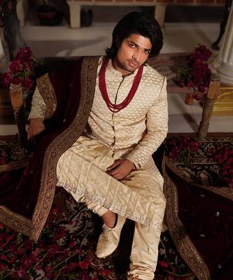 Ivory Satya Sherwani Set 5