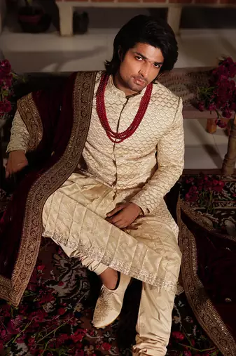 Ivory Satya Sherwani Set